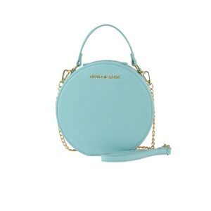 Ruby Jade Marigold Vegan Sky Blue Gold Round Purse Preppy Fairy Artsy Whimsical